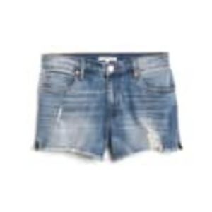 Side slit denim shorts NWT